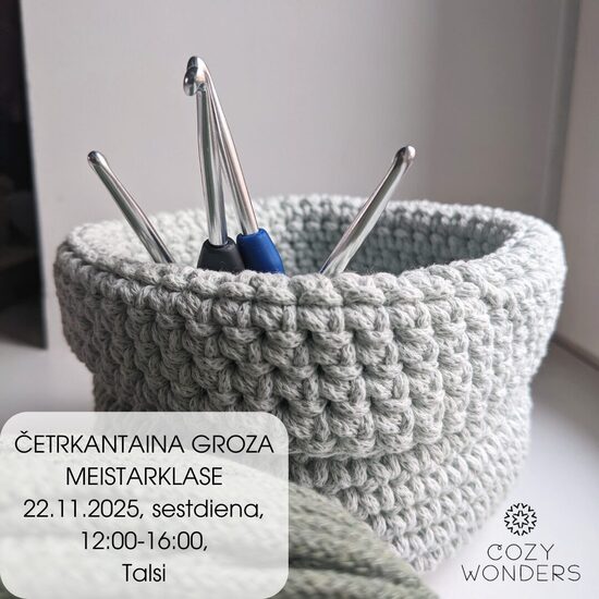 22.11.2025 - Talsi. Square basket with flap Masterclass